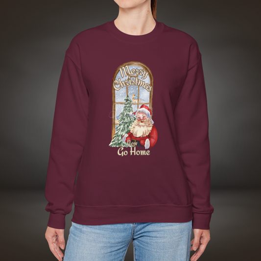 Merrily Go Home - Christmas Sweatshirt