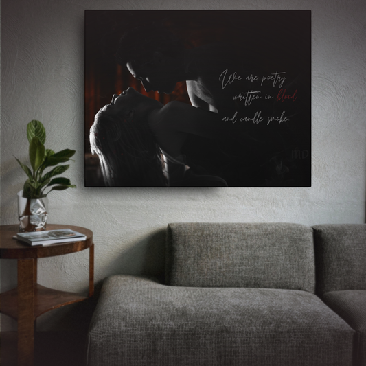 Poetry Against the Wall | Matte Canvas