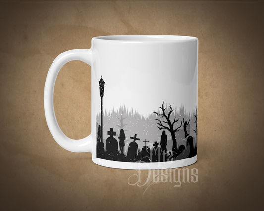 Dance Macabre Mug, Fall Mug, Halloween Mug, Coffee Mug, Mug for Her,