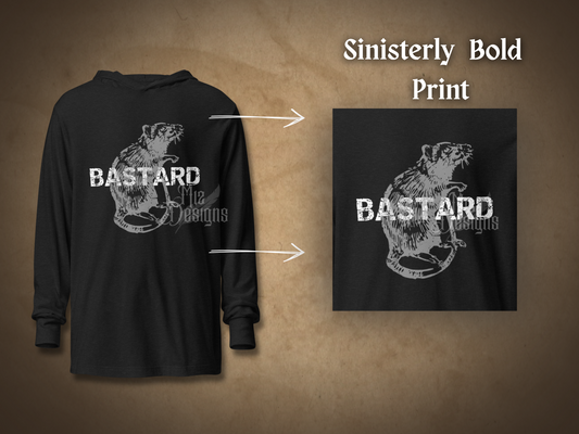 Rat Bastard Men's Long Sleeve Dark Humor Tee
