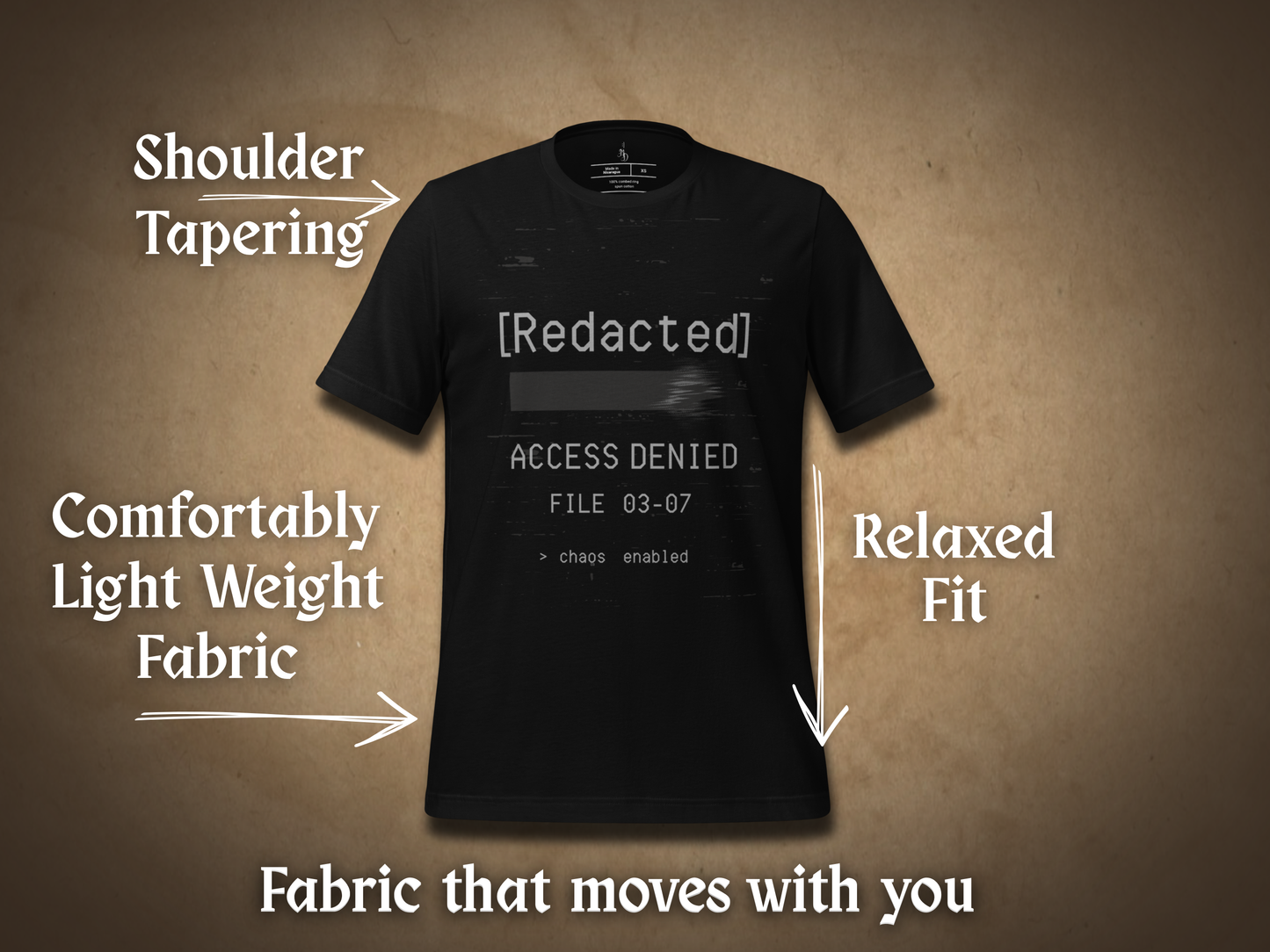 Redacted Access Denied Men's Shirt