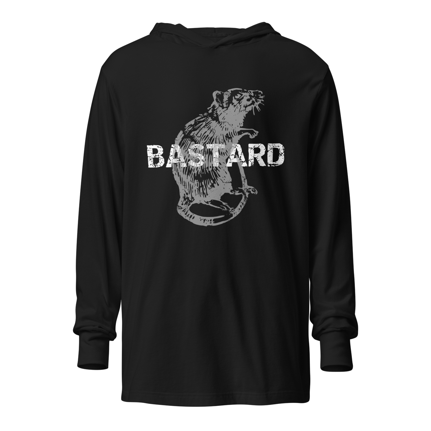 Rat Bastard Men's Long Sleeve Dark Humor Tee