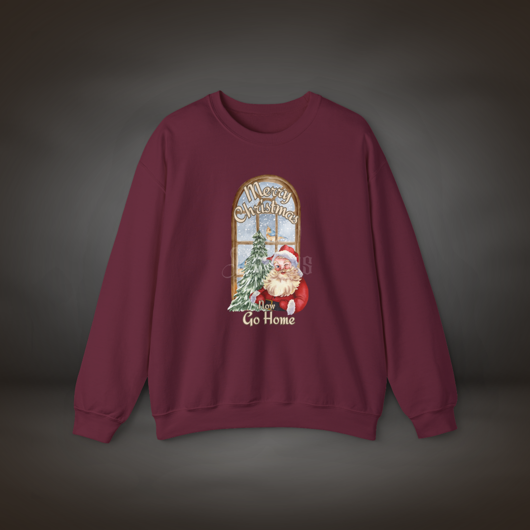 Merrily Go Home - Christmas Sweatshirt