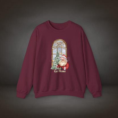 Merrily Go Home - Christmas Sweatshirt