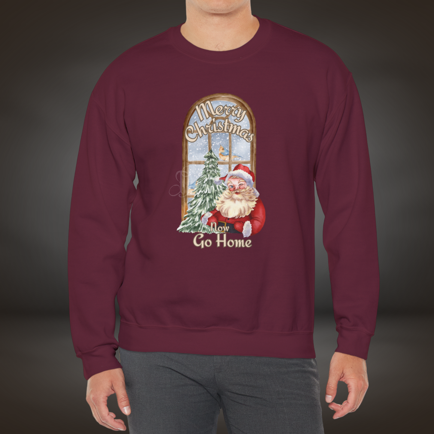 Merrily Go Home - Christmas Sweatshirt