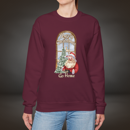 Merrily Go Home - Christmas Sweatshirt