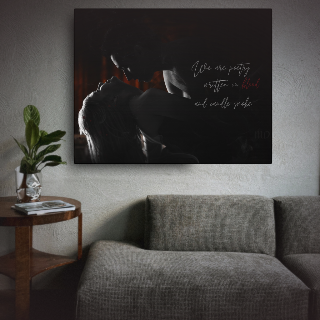 Poetry Against the Wall | Matte Canvas