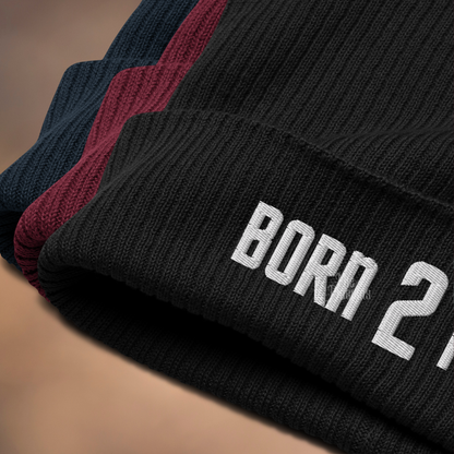 Born 2 Riot - Organic ribbed beanie