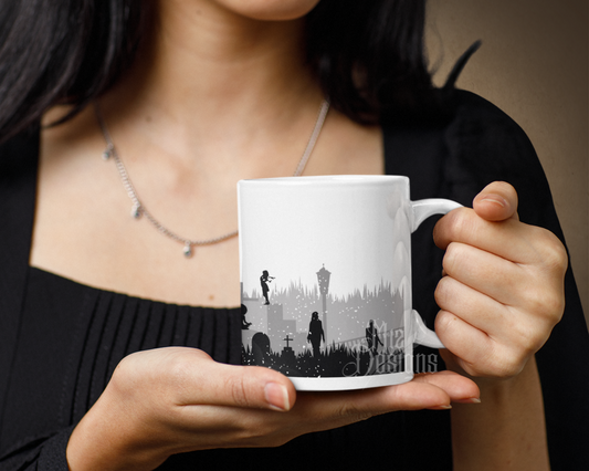 Dance Macabre Mug, Fall Mug, Halloween Mug, Coffee Mug, Mug for Her,