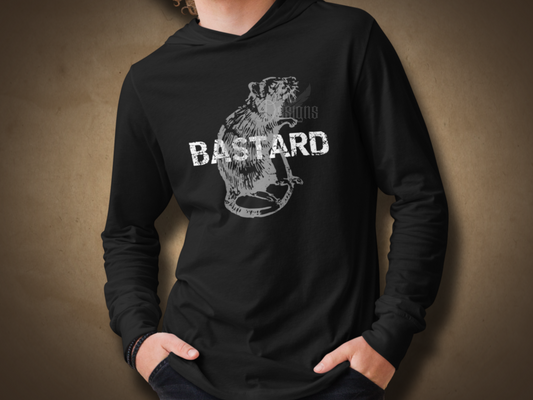 Rat Bastard Men's Long Sleeve Dark Humor Tee