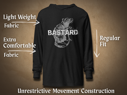 Rat Bastard Men's Long Sleeve Dark Humor Tee