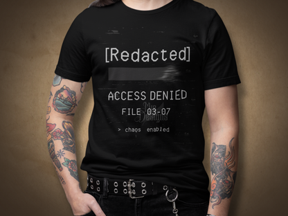 Redacted Access Denied Men's Shirt